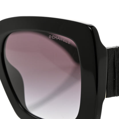 Chanel Acetate Calfskin Square Sunglasses 5474-Q-A Black 7 of 8
