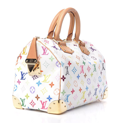 Louis Vuitton Monogram Multicolor Speedy 30 White 3 of 8