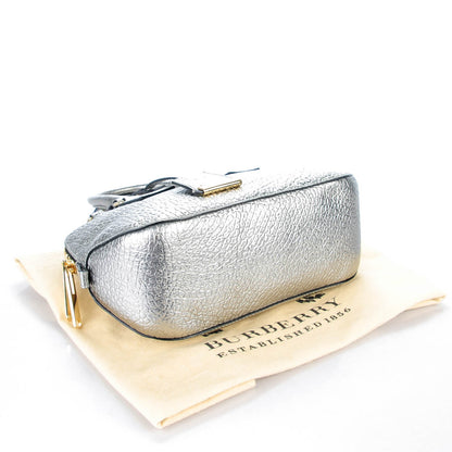 Burberry Heritage Grain Small Orchard Bowling Bag Silver 4 of 10