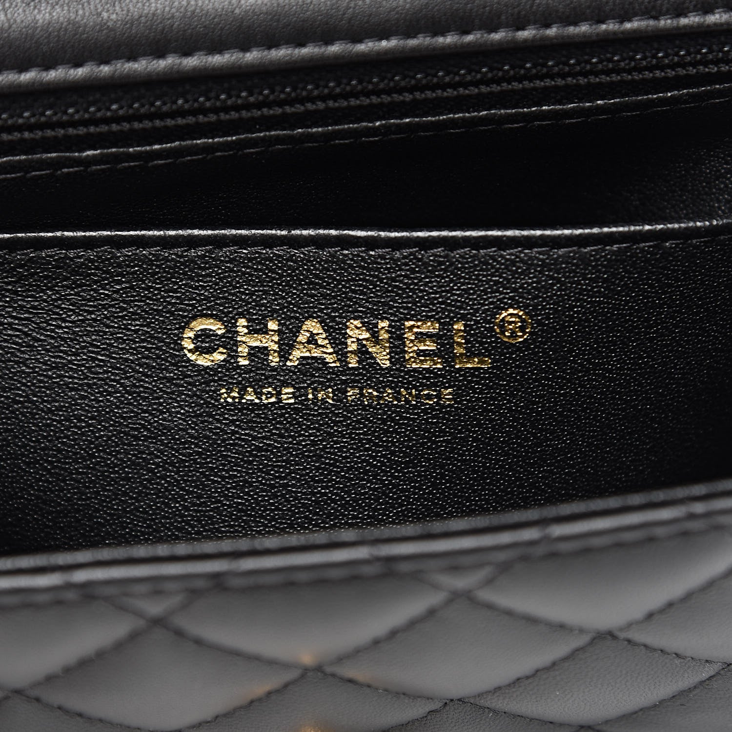 Chanel Lambskin Quilted Mini Square Flap Black 6 of 12