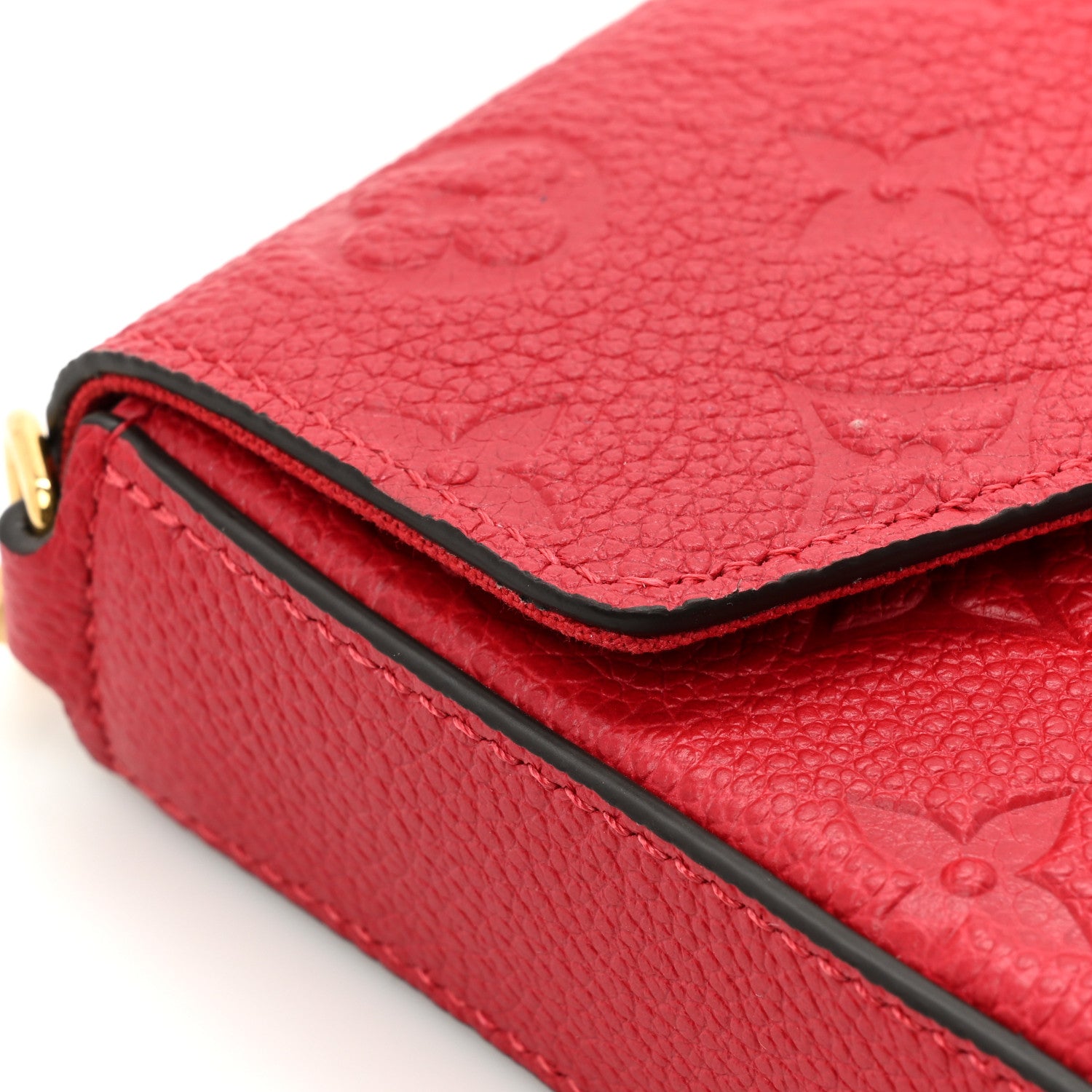 Louis Vuitton Empreinte Pochette Felicie Chain Wallet Scarlet 12 of 13