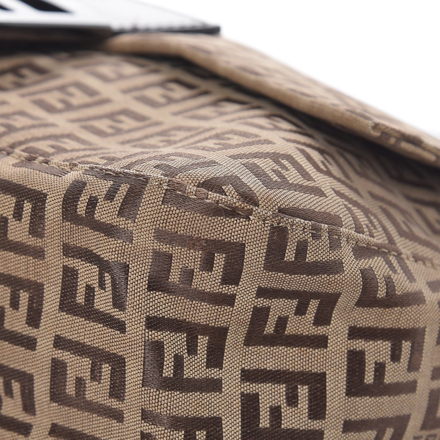 Fendi Zucchino Mama Baguette Dark Brown 9 of 10