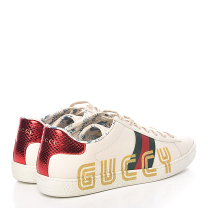Gucci X SEGA Calfskin Ayers Web Guccy Womens Ace Sneakers 41 White 4 of 10