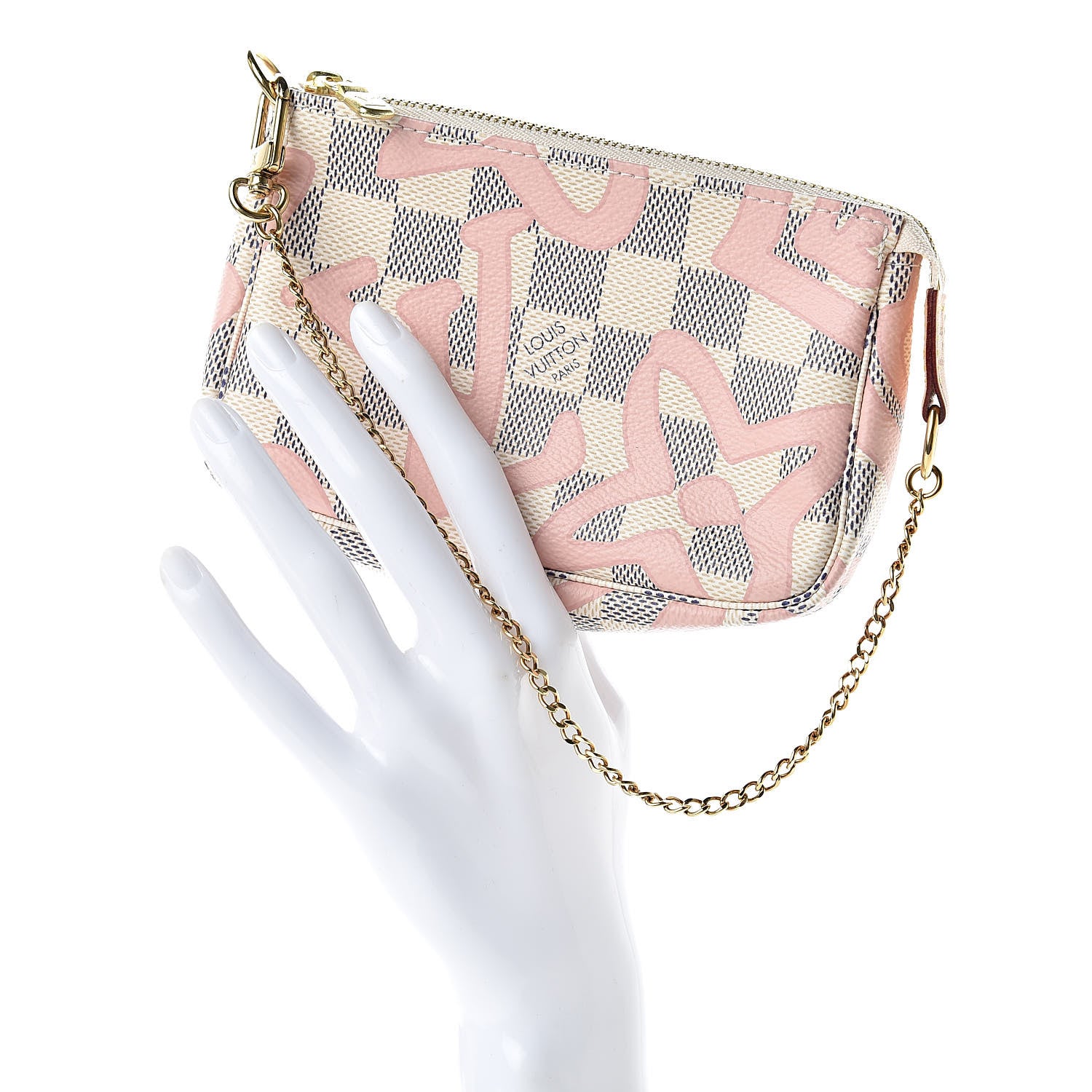 Louis Vuitton Damier Azur Tahitienne Mini Pochette Accessories 2 of 7