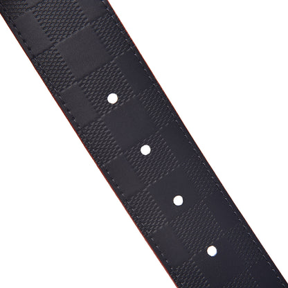 Louis Vuitton Damier Cobalt Infini Reversible Belt 95 38 Rouge 5 of 7