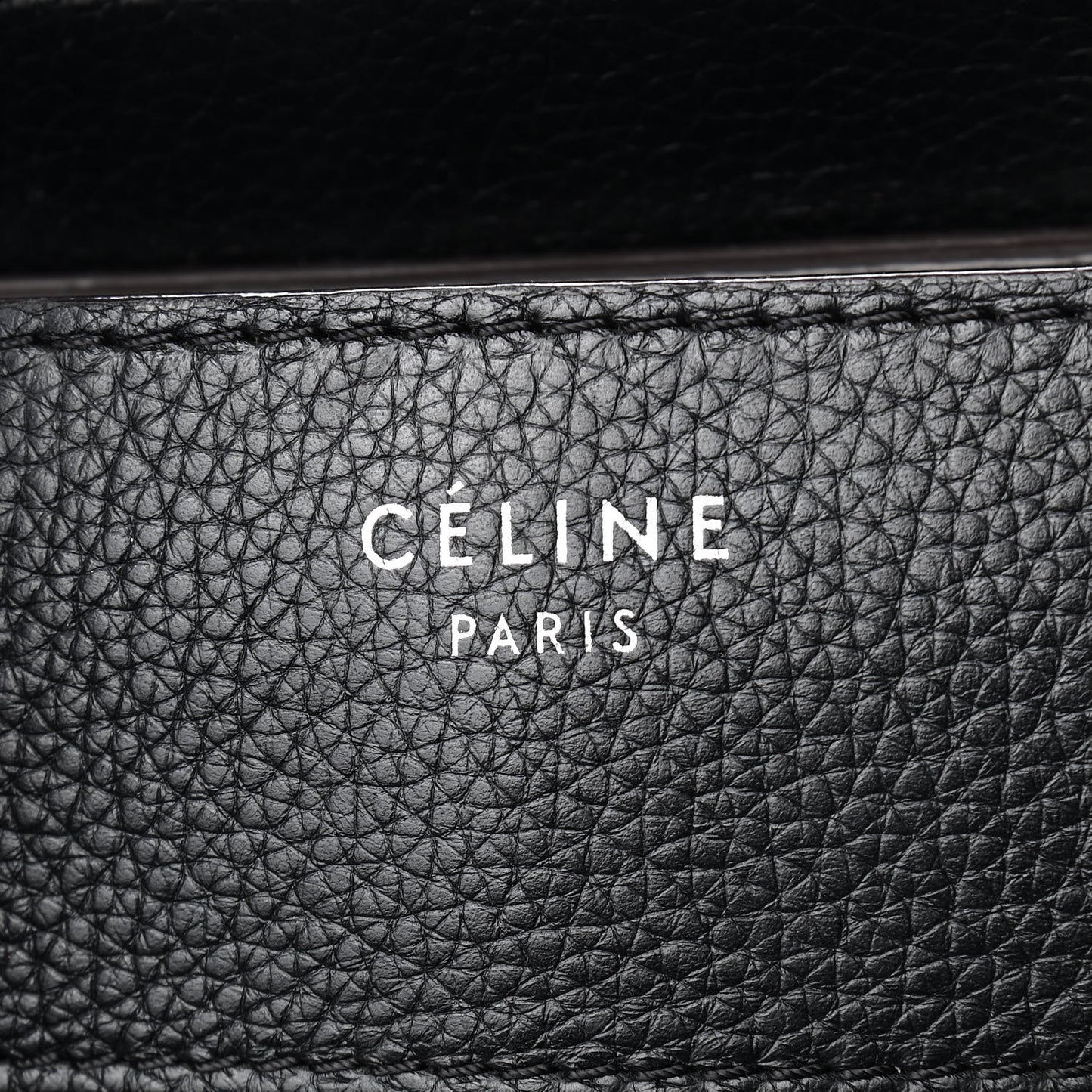 Drummed Calfskin Mini Luggage Black