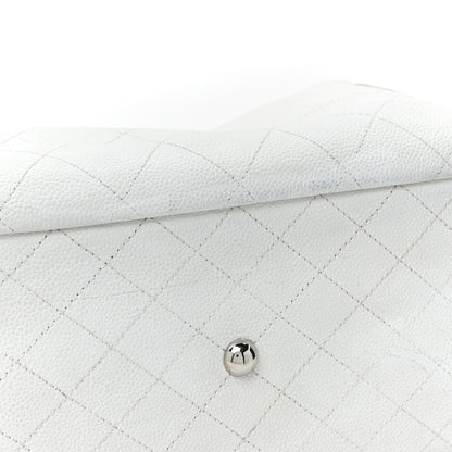 Chanel Grained Calfskin CC Pocket Tote White 14 of 17