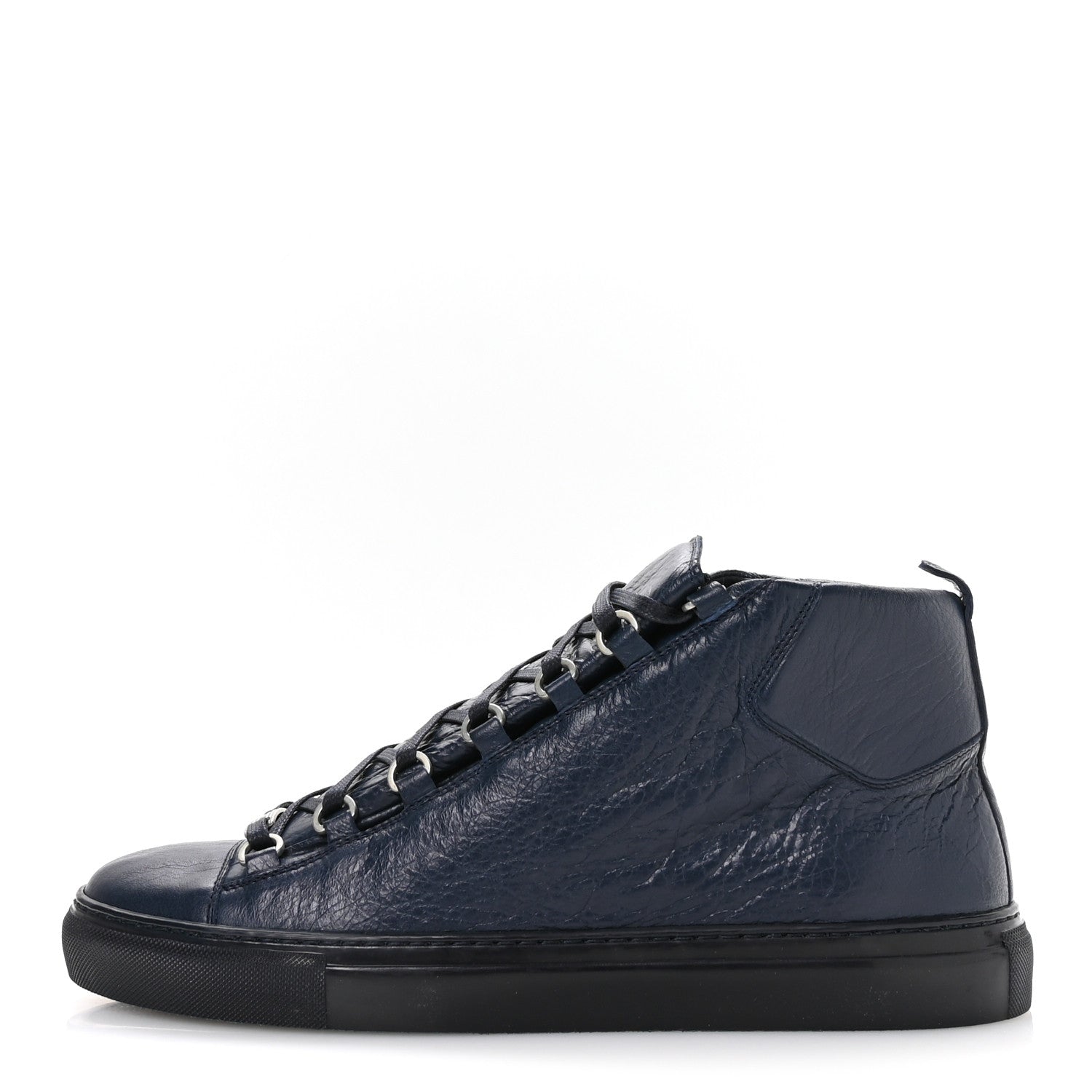 Balenciaga Agneau Arena Opaque Mens High Top Sneakers 43 Bleu Obscur 1 of 9