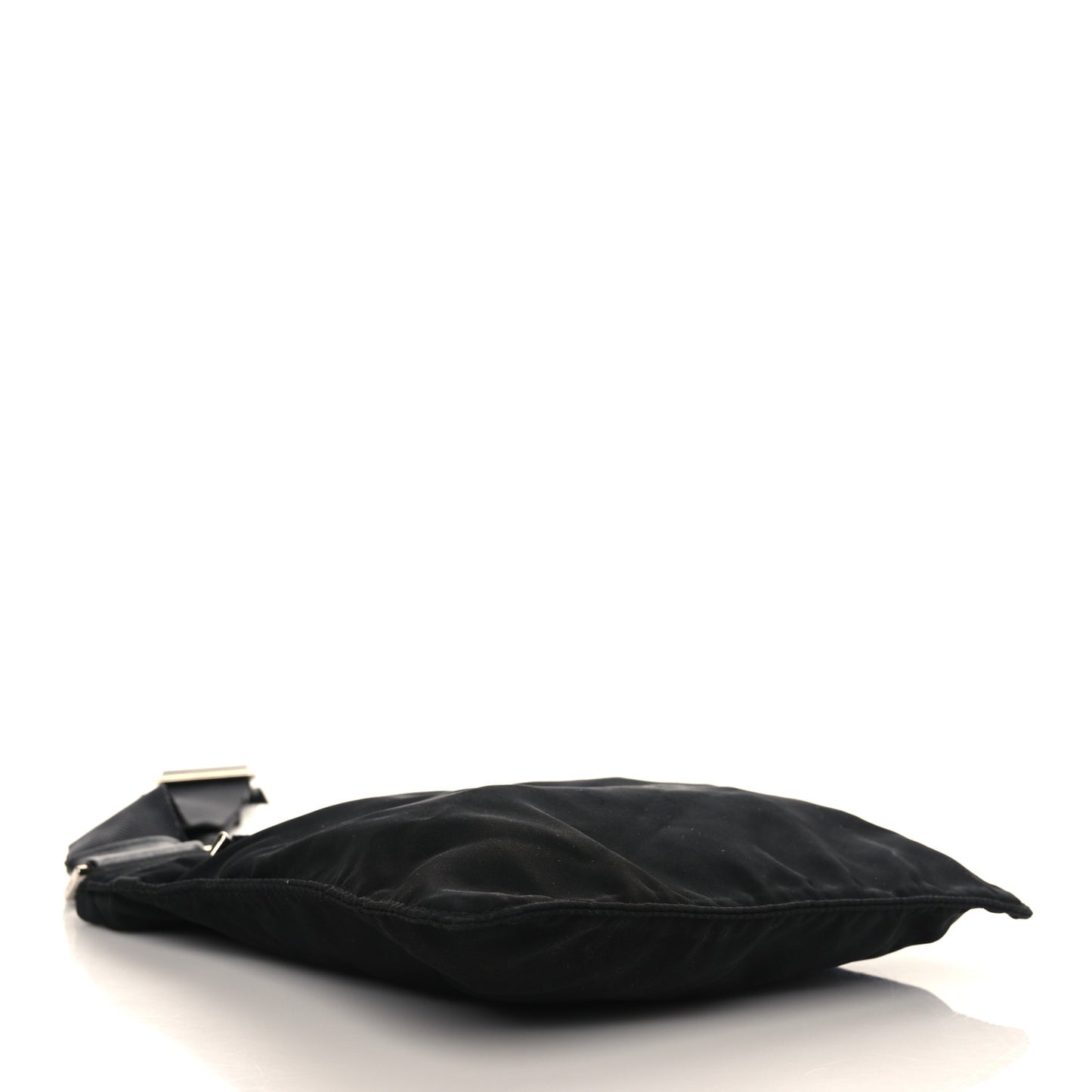 Nylon Vela Flat Messenger Bag Black