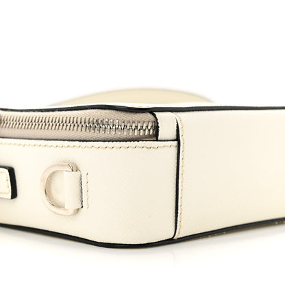Prada Saffiano Travel Small Brique Top Handle Crossbody Bag White 9 of 22