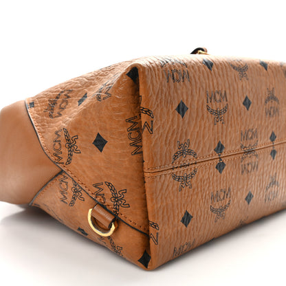 MCM Visetos Small Essential Backpack Cognac 8 of 13