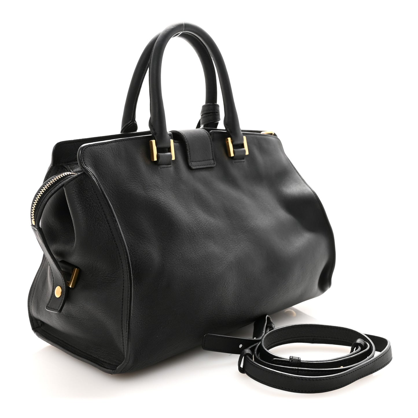 Calfskin Small Classic Y Cabas Black