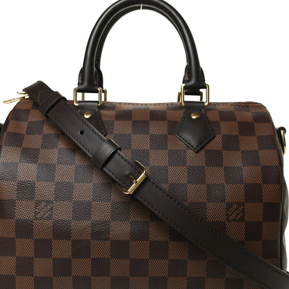 Louis Vuitton Damier Ebene Speedy Bandouliere 25 8 of 10