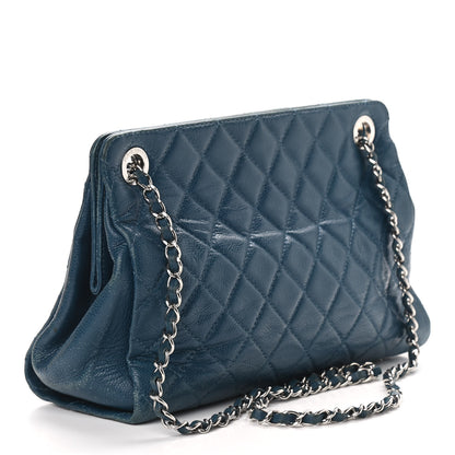 Chanel Caviar Quilted Timeless CC Shopping Tote Blue 3 of 15