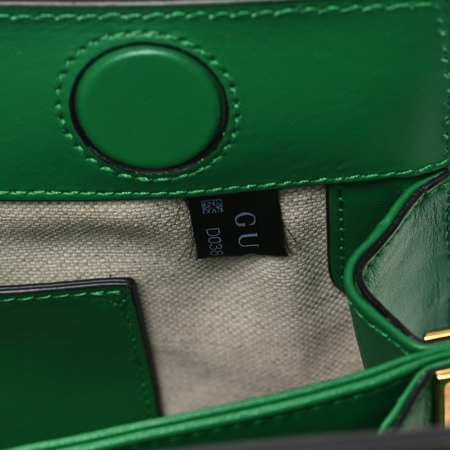 Calfskin GG Matelasse Small Slim Chain Shoulder Bag Spring Green Natural