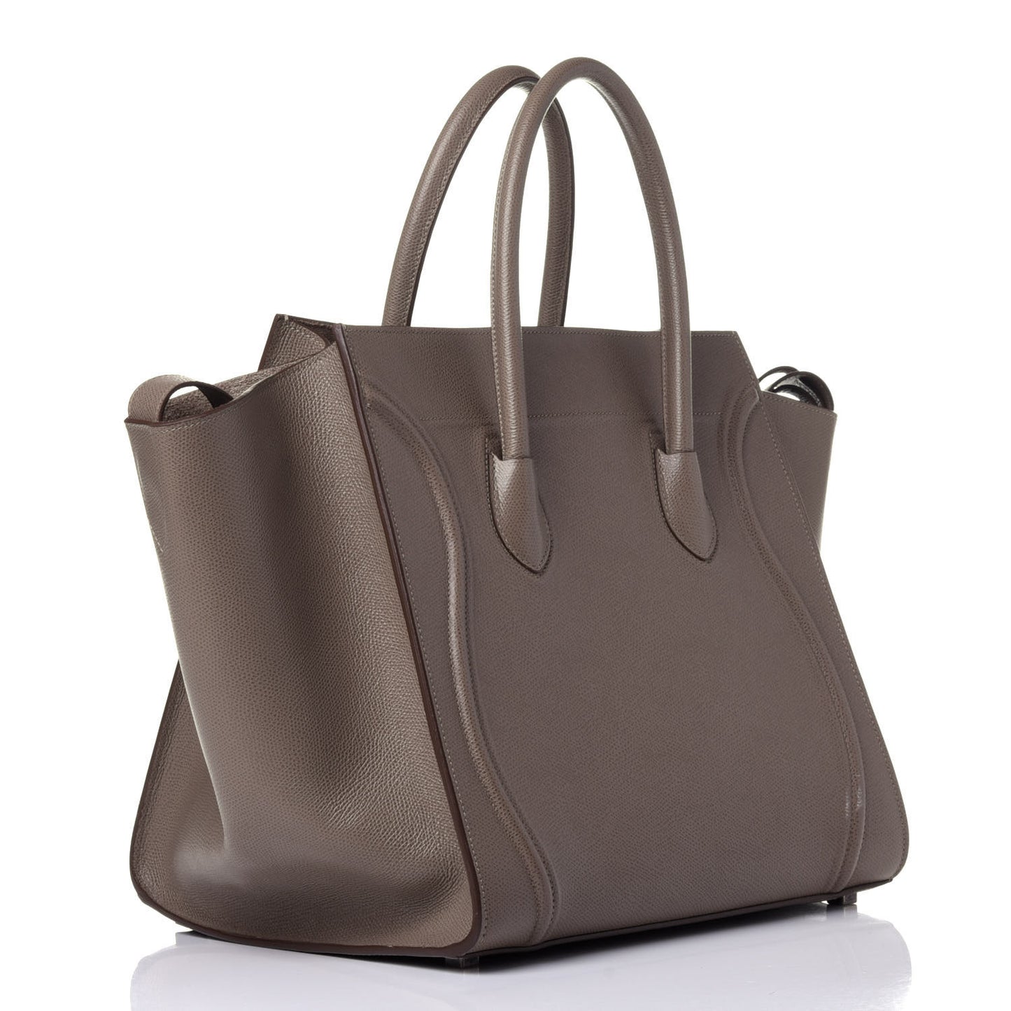 Grained Calfskin Medium Phantom Luggage Taupe