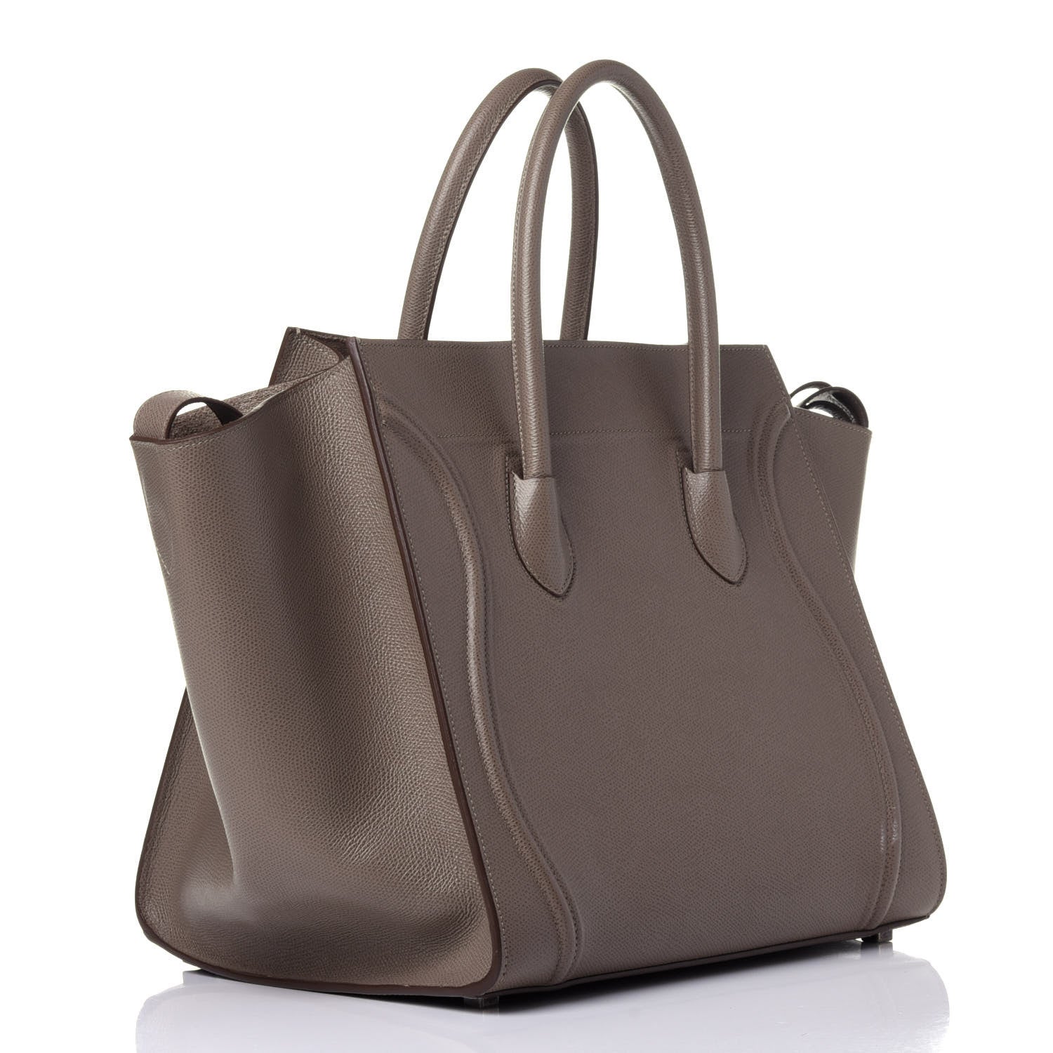 Celine Grained Calfskin Medium Phantom Luggage Taupe 3 of 12