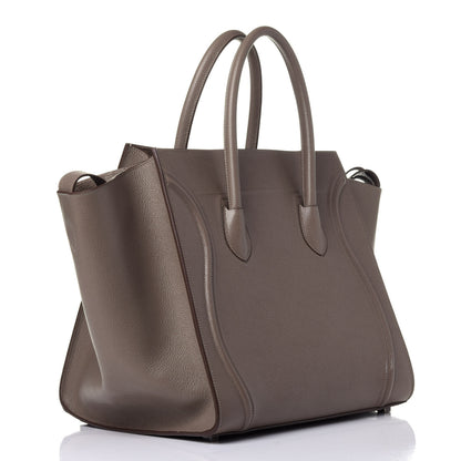 Celine Grained Calfskin Medium Phantom Luggage Taupe 3 of 12