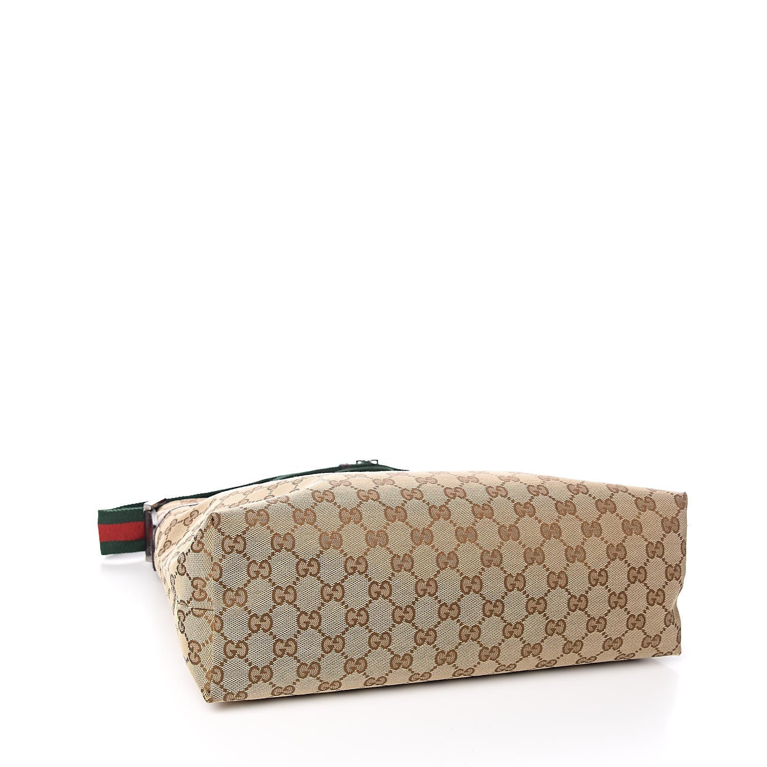Gucci Monogram Web Medium Flat Messenger Bag Brown 4 of 10