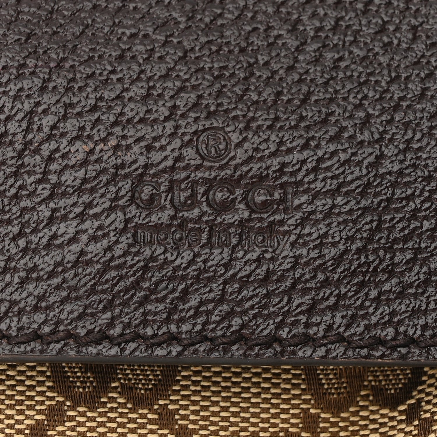 Gucci GG Monogram Double Pocket Belt Bag Dark Brown 7 of 11