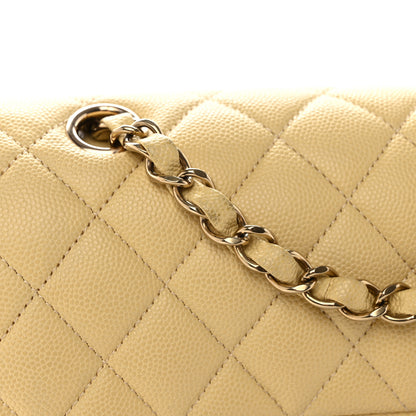 Chanel Caviar Quilted Small Double Flap Yellow 11 of 12