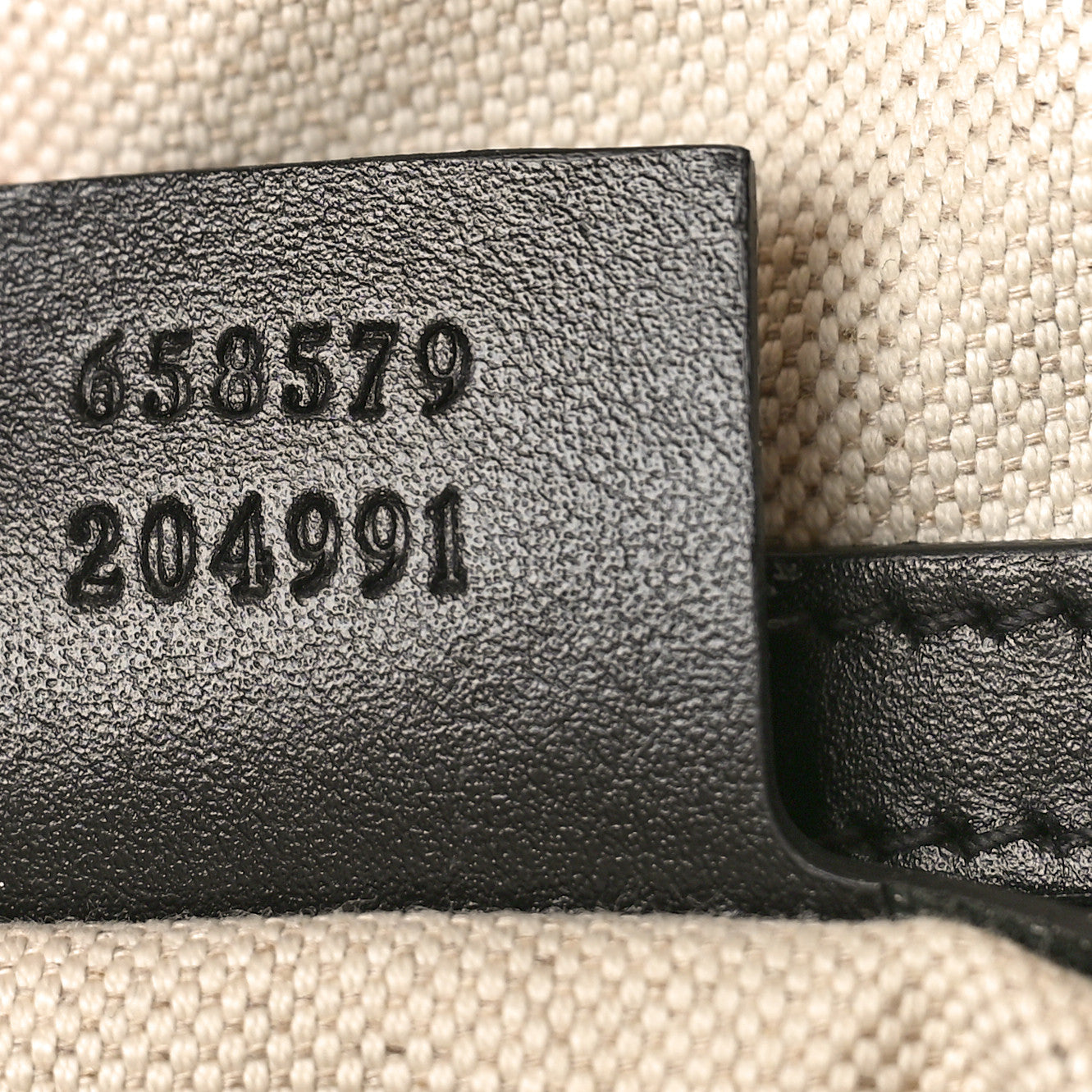 Gucci Calfskin GG Tennis Embossed Backpack Black 7 of 10