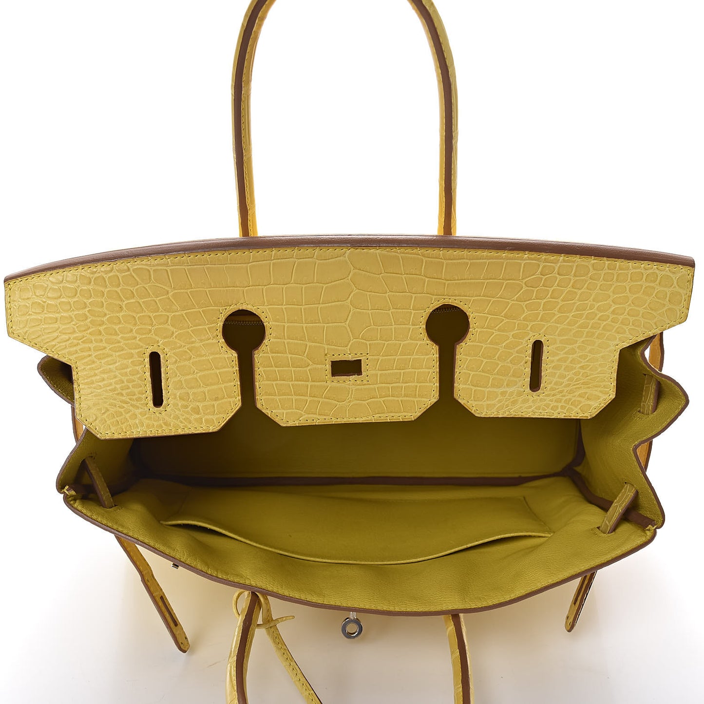 Matte Porosus Crocodile Birkin 35 Mimosa