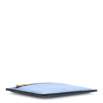 Mulberry Classic Grain Zipped Credit Card Slip Blue 4 of 6
