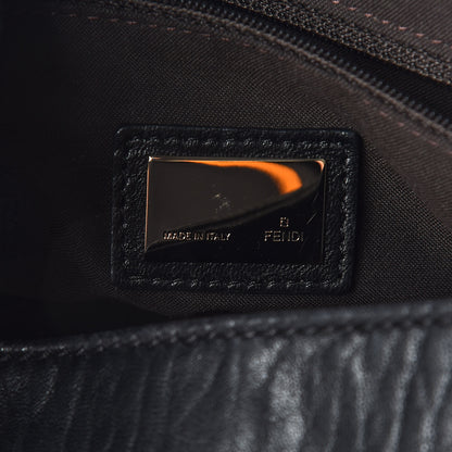 Fendi Crinkled Lambskin Mia Shoulder Flap Black 6 of 9