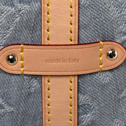 Louis Vuitton Monogram Denim CarryAll MM Washed Grey 8 of 12