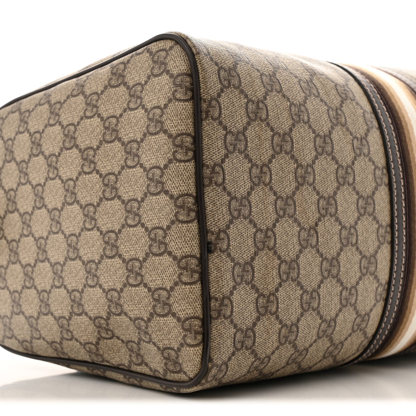 GG Plus Monogram Web Medium Joy Boston Dark Brown