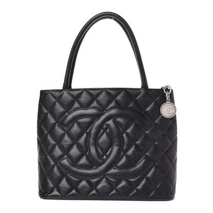 Chanel Caviar Quilted Medallion Tote Black 1 of 7