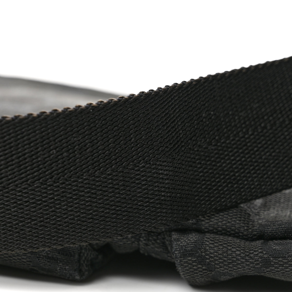 GG Monogram Double Pocket Belt Bag Black