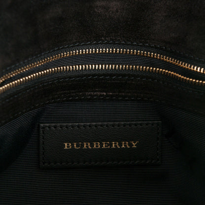 Burberry Signature Grain Large Mildenhall Shoulder Bag Black 6 of 8