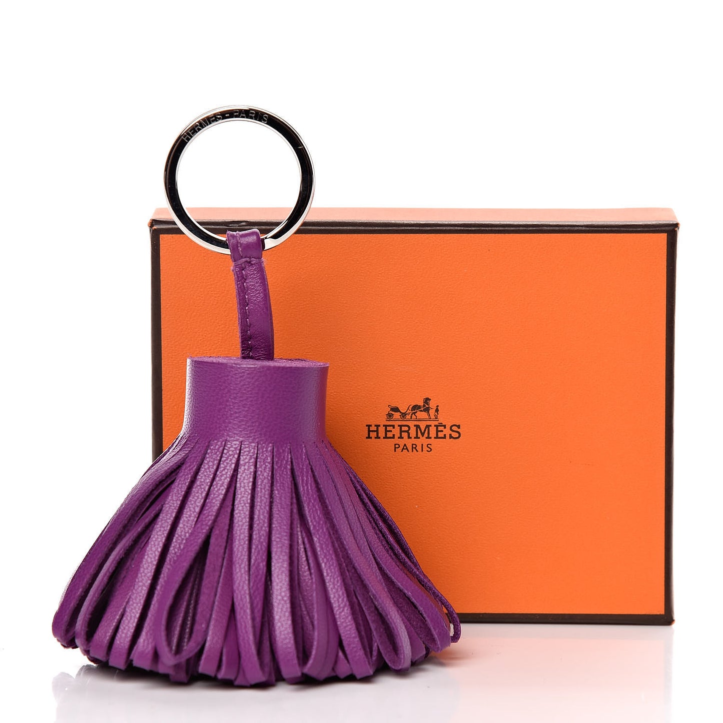 Lambskin Carmen Tassel Key Holder Anemone