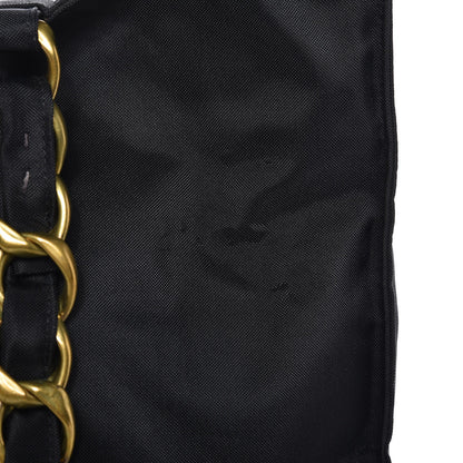 Chanel Canvas Chain Jumbo CC Tote Black 12 of 16