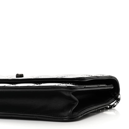 Chanel Patent Calfskin Quilted Reissue Wallet On Chain WOC So Black 10 of 11