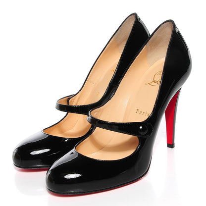 Christian Louboutin Patent Charleen 100 Pumps 39.5 Black 3 of 7