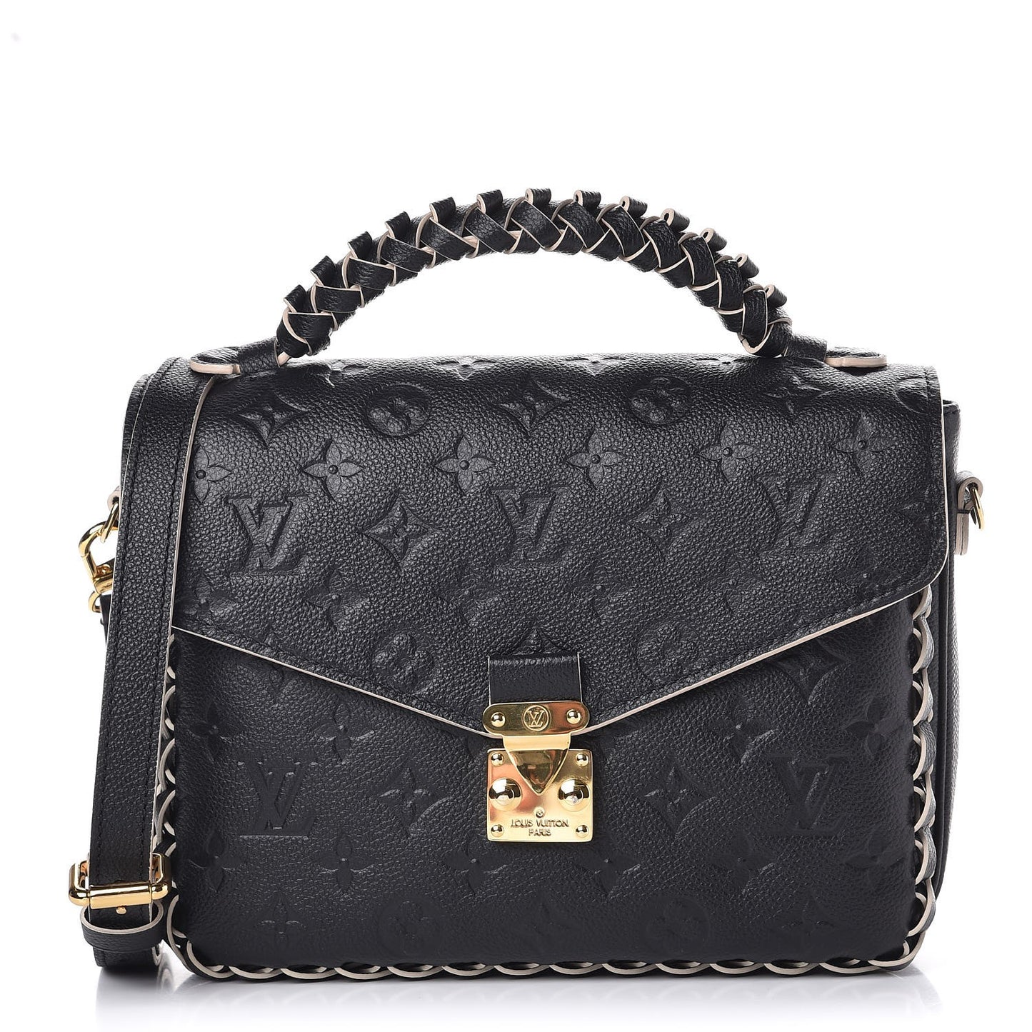 Empreinte Braided Pochette Metis Black