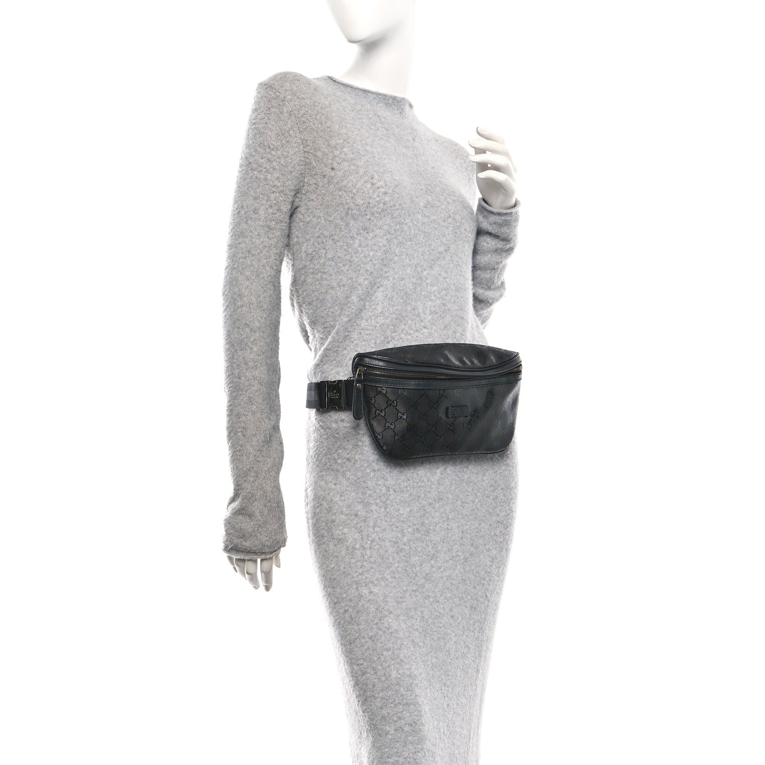 Gucci Imprime Monogram Belt Bag Black 2 of 10