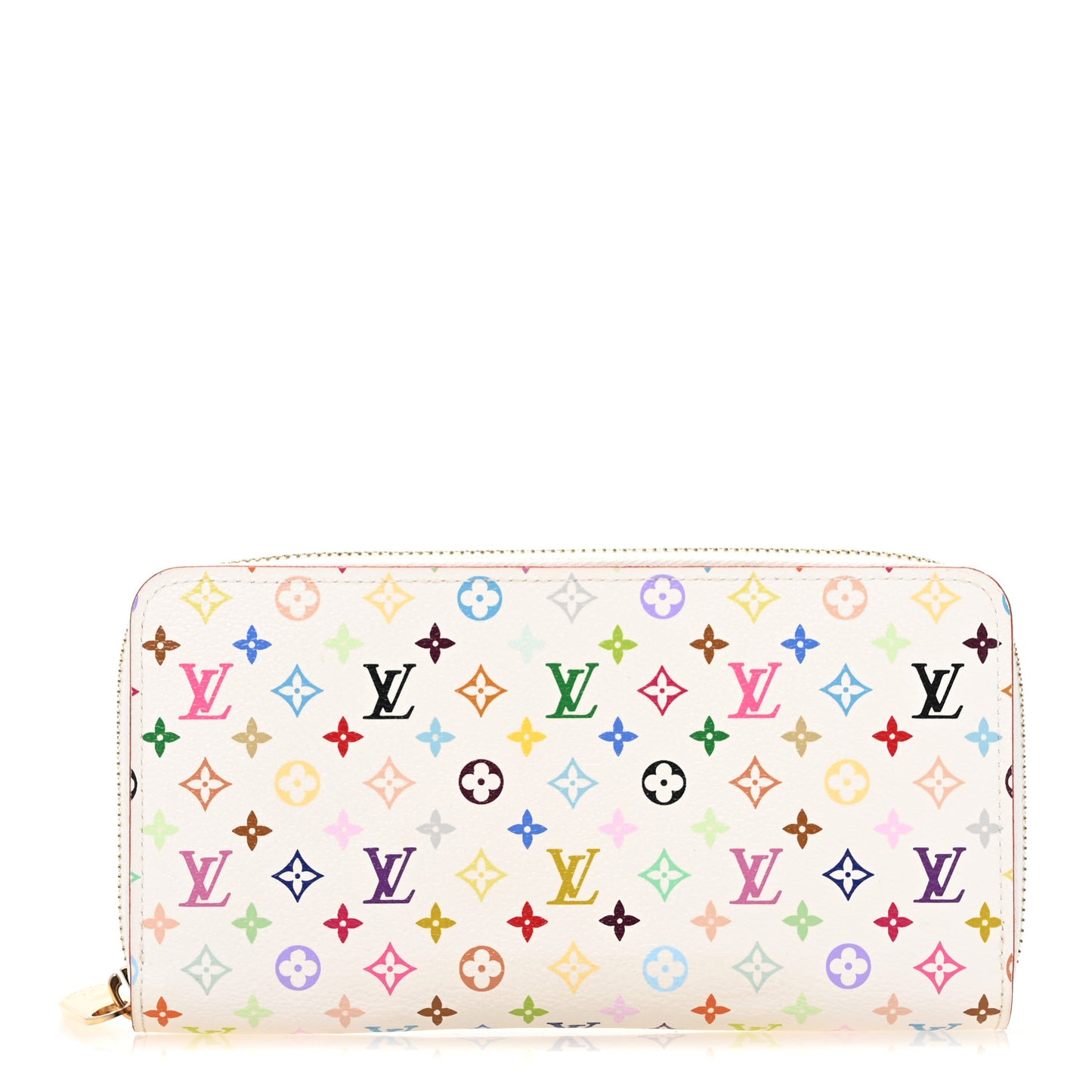 Monogram Multicolor Zippy Wallet White Litchi