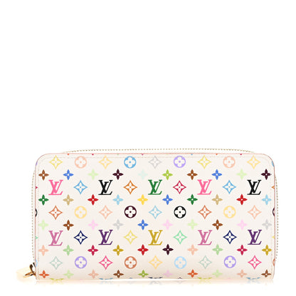 Louis Vuitton Monogram Multicolor Zippy Wallet White Litchi 1 of 10