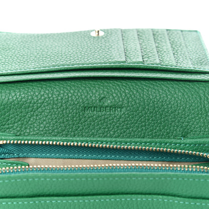 Mulberry Small Classic Grain Tree French Purse Wallet Green 7 of 10