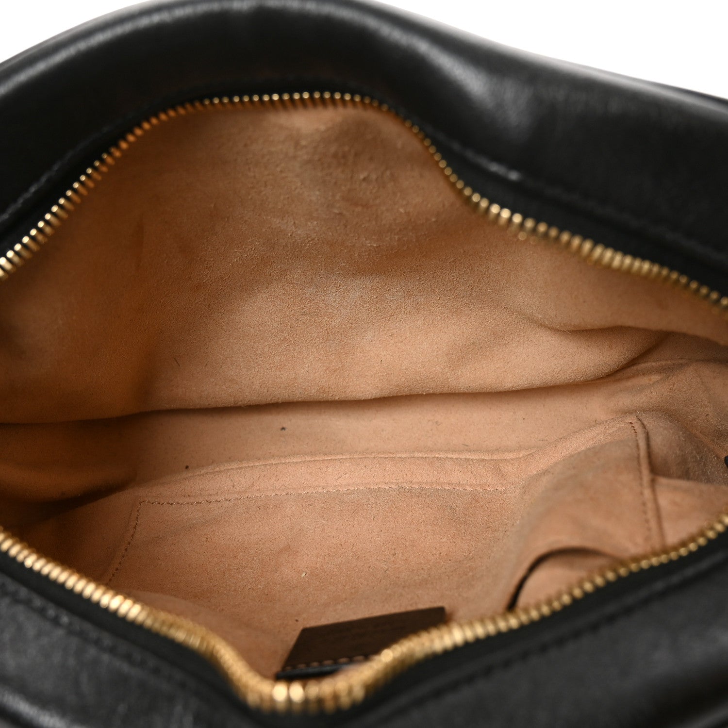 Gucci Monogram Matelasse Diagonal Small GG Marmont Chain Shoulder Bag Beige Black 4 of 9