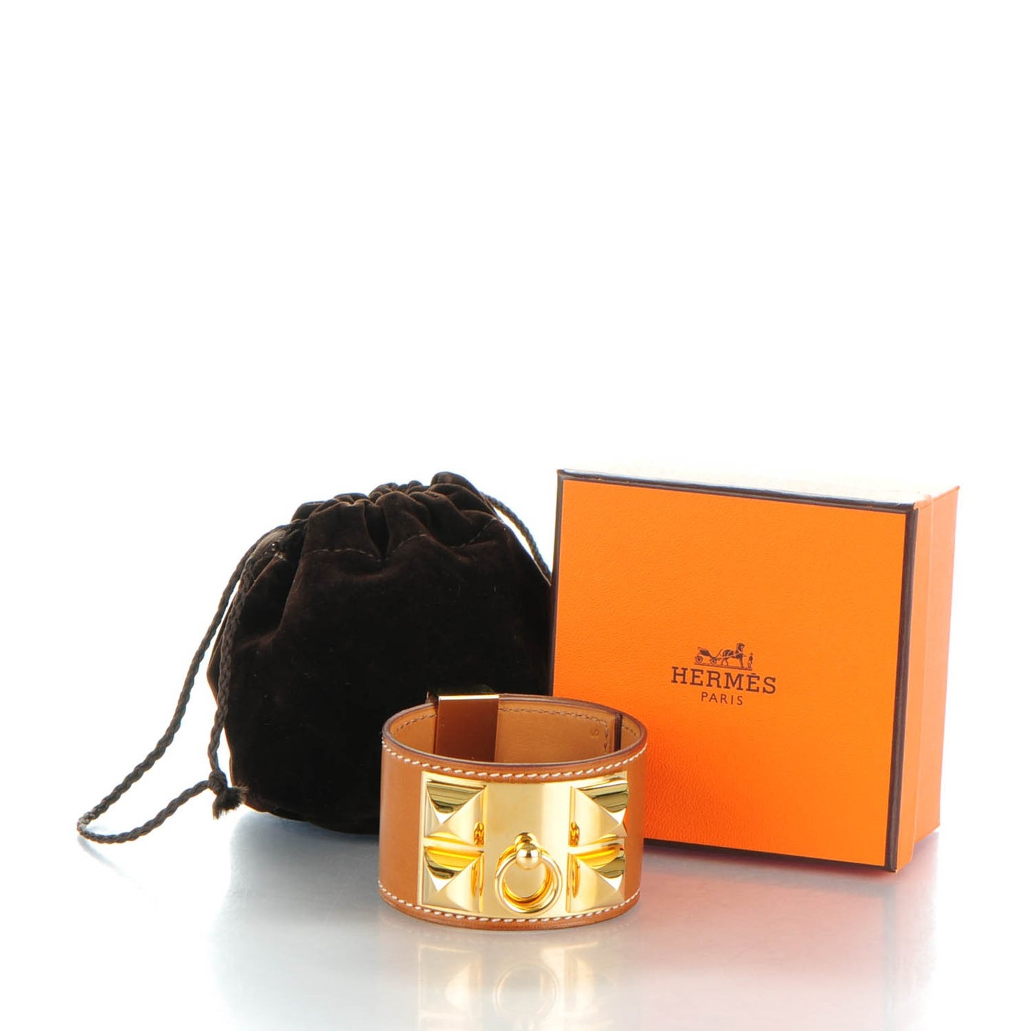 Barenia Collier De Chien CDC Bracelet S Fauve