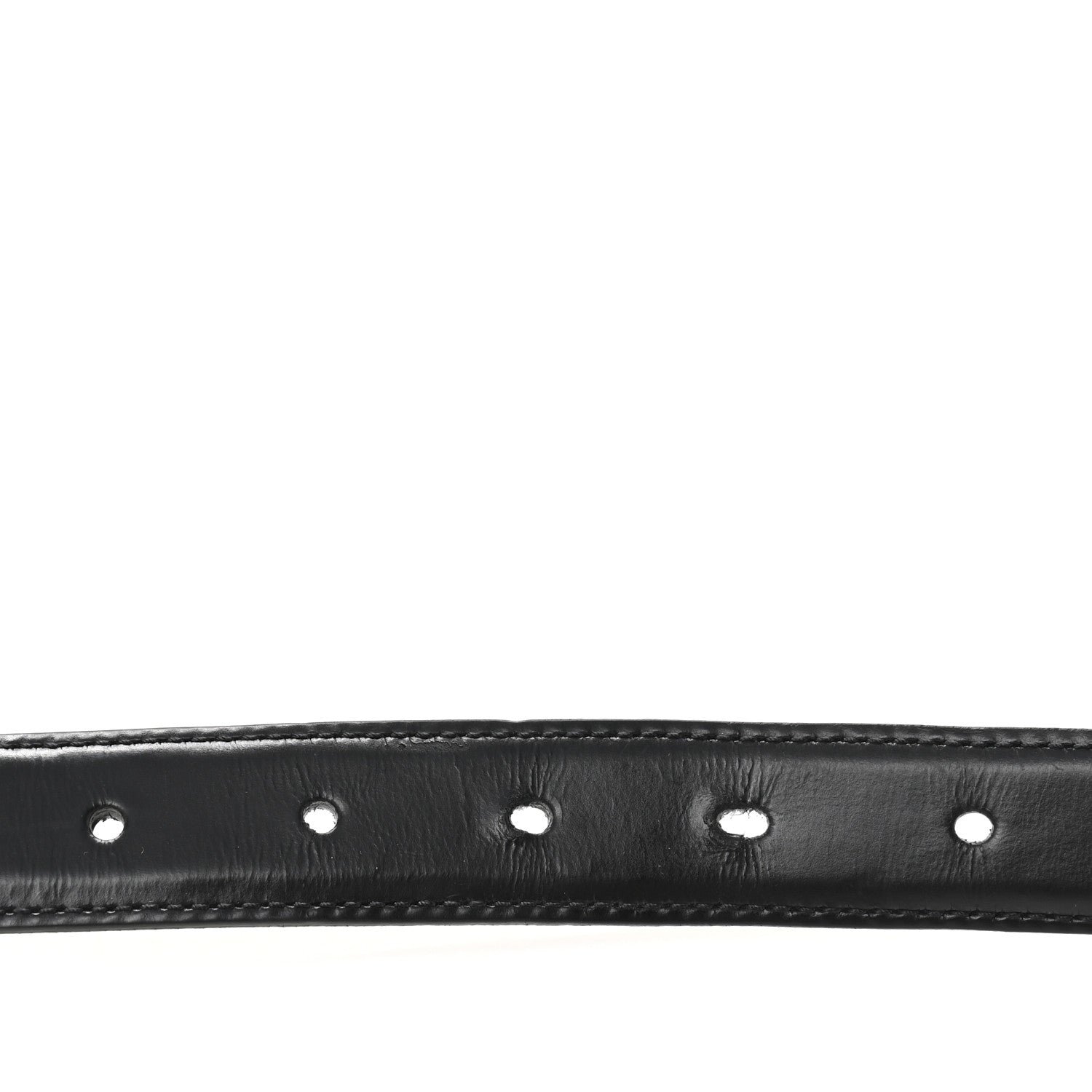 Celine Taurillon Calfskin Medium 25mm Triomphe Belt 90 36 Black 3 of 9