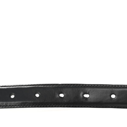 Celine Taurillon Calfskin Medium 25mm Triomphe Belt 90 36 Black 3 of 9