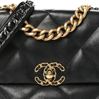 Chanel Lambskin Quilted Medium Chanel 19 Flap Black 8 of 11