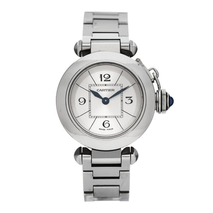 Cartier Stainless Steel 27mm Miss Pasha Quartz Watch Silver 1 of 6