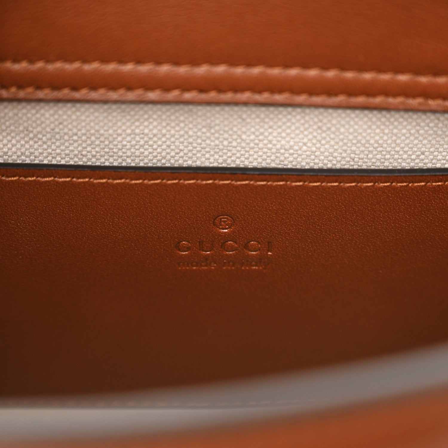 Gucci New Canvas Charisma Calfskin Crystal GG Monogram Mini Diana Tote Bag Camel Ebony 6 of 11